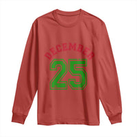 December 25 Christmas Sport Jersey Number Xmas Long Sleeve Shirt - Wonder Print Shop