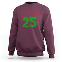 December 25 Christmas Sport Jersey Number Xmas Sweatshirt - Wonder Print Shop