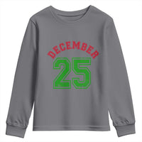 December 25 Christmas Sport Jersey Number Xmas Youth Sweatshirt - Wonder Print Shop