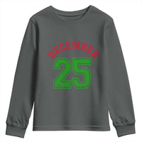 December 25 Christmas Sport Jersey Number Xmas Youth Sweatshirt - Wonder Print Shop