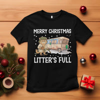 Funny Merry Christmas Litter's Full Cat Parody T Shirt Xmas Movie - Wonder Print Shop
