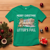Funny Merry Christmas Litter's Full Cat Parody T Shirt Xmas Movie - Wonder Print Shop