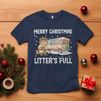 Funny Merry Christmas Litter's Full Cat Parody T Shirt Xmas Movie - Wonder Print Shop