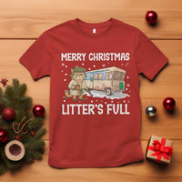 Funny Merry Christmas Litter's Full Cat Parody T Shirt Xmas Movie - Wonder Print Shop