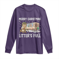 Funny Merry Christmas Litter's Full Cat Parody Long Sleeve Shirt Xmas Movie - Wonder Print Shop