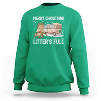 Funny Merry Christmas Litter's Full Cat Parody Sweatshirt Xmas Movie - Wonder Print Shop