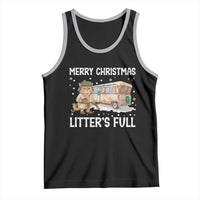 Funny Merry Christmas Litter's Full Cat Parody Tank Top Xmas Movie - Wonder Print Shop