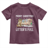 Funny Merry Christmas Litter's Full Cat Parody Toddler T Shirt Xmas Movie - Wonder Print Shop