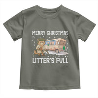 Funny Merry Christmas Litter's Full Cat Parody Toddler T Shirt Xmas Movie - Wonder Print Shop