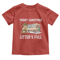 Funny Merry Christmas Litter's Full Cat Parody Toddler T Shirt Xmas Movie - Wonder Print Shop