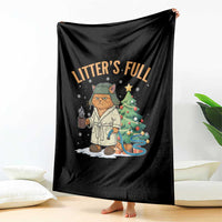 Funny Christmas Vacation Movie Litter's Full Cat Throw Blanket Xmas Tree - Wonder Print Shop