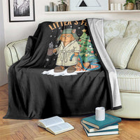 Funny Christmas Vacation Movie Litter's Full Cat Throw Blanket Xmas Tree - Wonder Print Shop
