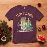 Funny Christmas Vacation Movie Litter's Full Cat T Shirt Xmas Tree - Wonder Print Shop