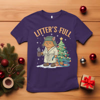 Funny Christmas Vacation Movie Litter's Full Cat T Shirt Xmas Tree - Wonder Print Shop