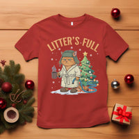 Funny Christmas Vacation Movie Litter's Full Cat T Shirt Xmas Tree - Wonder Print Shop