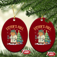 Funny Christmas Vacation Movie Litter's Full Cat Ceramic Ornament Xmas Tree - Wonder Print Shop