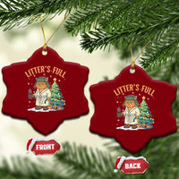 Funny Christmas Vacation Movie Litter's Full Cat Ceramic Ornament Xmas Tree - Wonder Print Shop