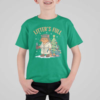 Funny Christmas Vacation Movie Litter's Full Cat T Shirt For Kid Xmas Tree - Wonder Print Shop
