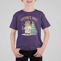 Funny Christmas Vacation Movie Litter's Full Cat T Shirt For Kid Xmas Tree - Wonder Print Shop