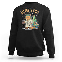 Funny Christmas Vacation Movie Litter's Full Cat Sweatshirt Xmas Tree - Wonder Print Shop