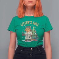 Funny Christmas Vacation Movie Litter's Full Cat T Shirt For Women Xmas Tree - Wonder Print Shop