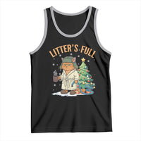 Funny Christmas Vacation Movie Litter's Full Cat Tank Top Xmas Tree - Wonder Print Shop