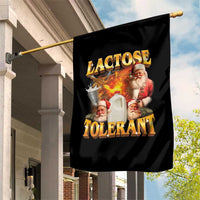 Funny Christmas Santa Lactose Tolerant Garden Flag Xmas Tummy Ironic Sarcastic Meme - Wonder Print Shop