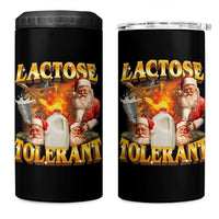 Funny Christmas Santa Lactose Tolerant 4 in 1 Can Cooler Tumbler Xmas Tummy Ironic Sarcastic Meme - Wonder Print Shop