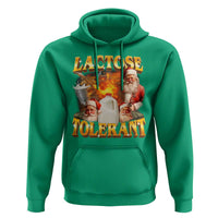Funny Christmas Santa Lactose Tolerant Hoodie Xmas Tummy Ironic Sarcastic Meme - Wonder Print Shop