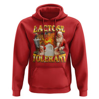 Funny Christmas Santa Lactose Tolerant Hoodie Xmas Tummy Ironic Sarcastic Meme - Wonder Print Shop