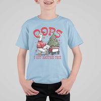 Funny Oops I Got Another Tree Funny Christmas Goose T Shirt For Kid - Wonder Print Shop