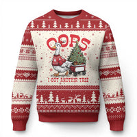 Funny Oops I Got Another Tree Funny Xmas Goose Ugly Christmas Sweater - Wonder Print Shop