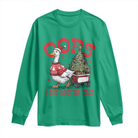 Funny Oops I Got Another Tree Funny Christmas Goose Long Sleeve Shirt - Wonder Print Shop