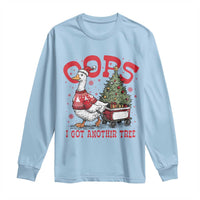 Funny Oops I Got Another Tree Funny Christmas Goose Long Sleeve Shirt - Wonder Print Shop