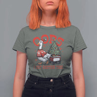 Funny Oops I Got Another Tree Funny Christmas Goose T Shirt For Women - Wonder Print Shop