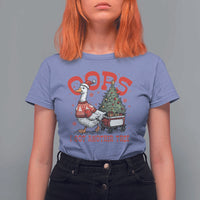 Funny Oops I Got Another Tree Funny Christmas Goose T Shirt For Women - Wonder Print Shop