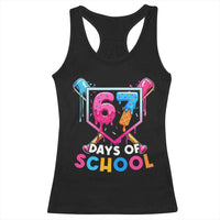 Funny 67 Days Of School Baseball Drip Racerback Tank Top Six Seven Meme Gen Alpha - Wonder Print Shop