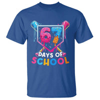 Funny 67 Days Of School Baseball Drip T Shirt Six Seven Meme Gen Alpha - Wonder Print Shop