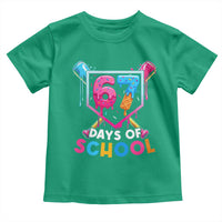 Funny 67 Days Of School Baseball Drip Toddler T Shirt Six Seven Meme Gen Alpha - Wonder Print Shop