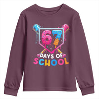 Funny 67 Days Of School Baseball Drip Youth Sweatshirt Six Seven Meme Gen Alpha - Wonder Print Shop