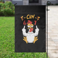 Funny F Caw F 67 Meme Garden Flag Cartoon Chicken Six Seven Poultry Humor - Wonder Print Shop