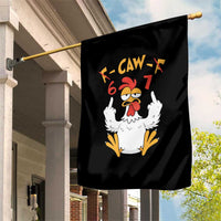 Funny F Caw F 67 Meme Garden Flag Cartoon Chicken Six Seven Poultry Humor - Wonder Print Shop