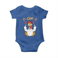 Funny F Caw F 67 Meme Baby Onesie Cartoon Chicken Six Seven Poultry Humor - Wonder Print Shop