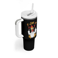 Funny F Caw F 67 Meme Tumbler With Handle Cartoon Chicken Six Seven Poultry Humor - Wonder Print Shop