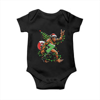Funny Santa Bigfoot 67 Christmas Tree Xmas Lights Baby Onesie - Wonder Print Shop
