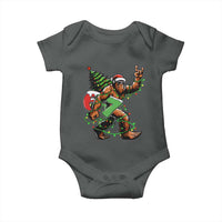 Funny Santa Bigfoot 67 Christmas Tree Xmas Lights Baby Onesie - Wonder Print Shop