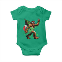 Funny Santa Bigfoot 67 Christmas Tree Xmas Lights Baby Onesie - Wonder Print Shop