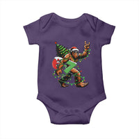 Funny Santa Bigfoot 67 Christmas Tree Xmas Lights Baby Onesie - Wonder Print Shop