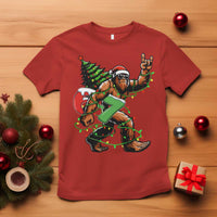 Funny Santa Bigfoot 67 Christmas Tree Xmas Lights T Shirt - Wonder Print Shop