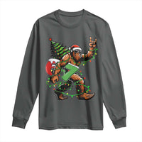 Funny Santa Bigfoot 67 Christmas Tree Xmas Lights Long Sleeve Shirt - Wonder Print Shop
